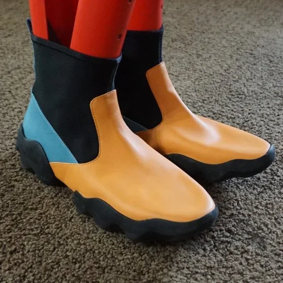 Camper Shoes Womens Camper Dub Pull On Bootsneaker Orangeblue Eu 38 Us 8 Poshmark